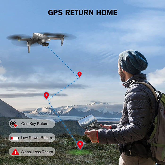 Drone HD 4K Camera - Auto Return GPS optical